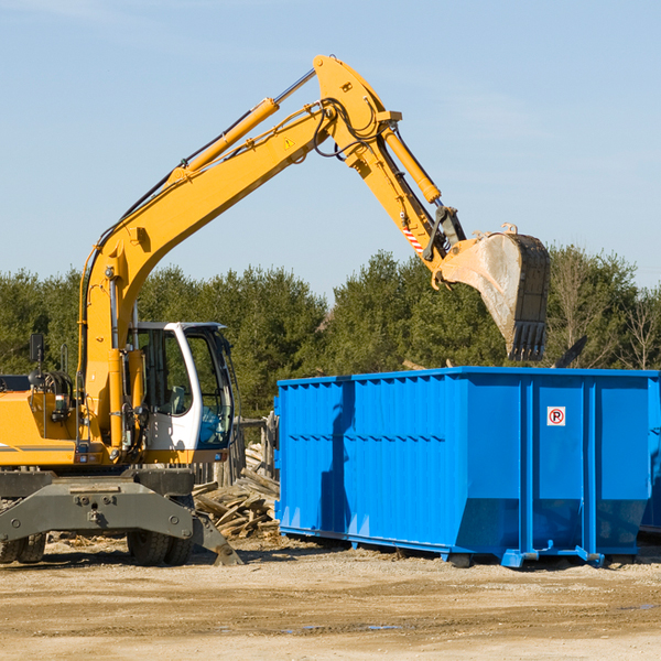 what are the rental fees for a residential dumpster in Hume